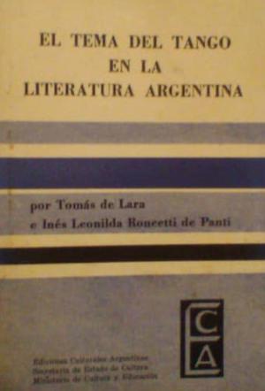 El tema del tango en la literatura argentian